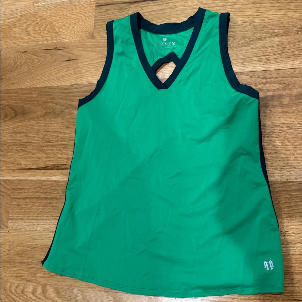 Green tank tennis top
